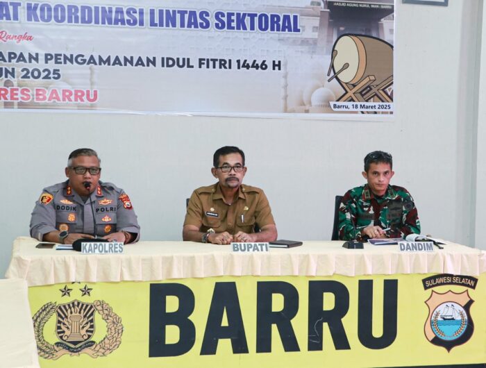 Polres Barru Gelar Rapat Koordinasi Pengamanan Idul Fitri 2025