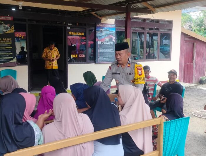 Kapolsek Pujananting Fasilitasi Mediasi Sengketa Air Bersih