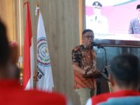 Wakil Bupati Barru Abustan A. Bintang membuka Raker DPC Abpednas Barru