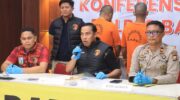 Press Rilis penanganan kasus penganiayaan oleh Satreskrim Polres Barru, Sulawesi Selatan.