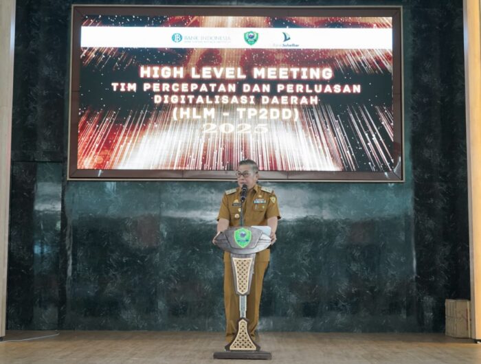 Wakil Bupati Barru membuka HLM TP2DD dan peluncuran QRIS layanan pasar 2025