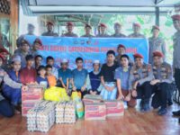 Sat Reskrim Polres Barru menyalurkan bantuan sembako di Panti Asuhan Ar-Rasyid