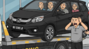Ilustrasi Mobil Honda Mobilio Hitam Anggota Polres Barru Ditarik Leasing