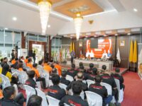 Wakil Bupati Barru Dr. Ir. Abustan Andi Bintang, M.Si. membuka Musorkab KONI Kabupaten Barru di Baruga Singkerru Adae