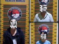 Polisi Polresta Mamuju mengamankan oknum PNS dan dua perempuan bersama barang bukti sabu di Simboro