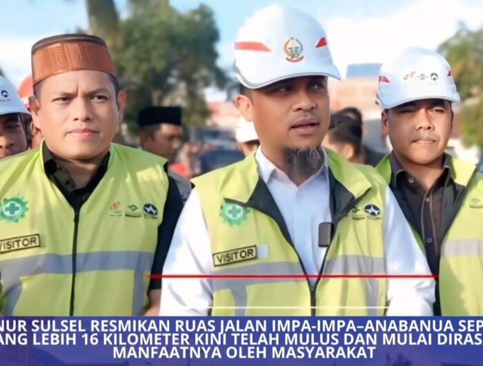 Gubernur Sulsel meresmikan Jalan Impa Impa Anabanua di Wajo