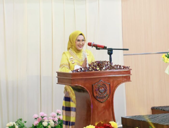 Bupati Barru menyampaikan sambutan pada HUT ke-66 Barru di DPRD