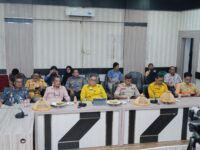 Wakil Bupati Barru bersama jajaran OPD mengikuti talkshow pencegahan korupsi secara virtual di Kantor Bupati Barru