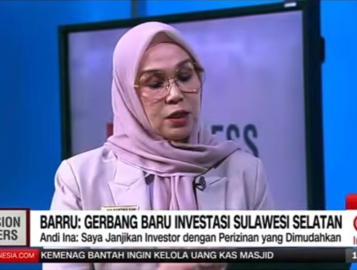 Bupati Barru tampil dalam program Decision Makers CNN Indonesia membahas potensi investasi daerah tiga dimensi di Sulawesi Selatan