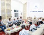 Bupati Barru bersama pengurus PGRI Barru saat audiensi persiapan Porsenijar Sulsel 2026