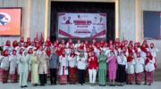 Bupati Barru Andi Ina Kartika Sari menghadiri pelantikan pengurus DPC Perempuan Indonesia Maju Kabupaten Barru di MPP Barru.
