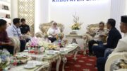 Bupati Barru Andi Ina Kartika Sari menerima audiensi PT Angkasa Pura Supports Makassar di Rumah Jabatan Bupati Barru.