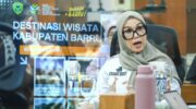 Bupati Barru Andi Ina Kartika Sari memaparkan potensi wisata Kabupaten Barru saat audiensi bersama Wakil Menteri Pariwisata Ni Luh Puspa di Gedung Sapta Pesona Jakarta untuk mendorong Barru menjadi destinasi wisata unggulan.