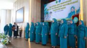 Bupati Barru Andi Ina Kartika Sari melantik dan mengukuhkan Ketua serta Pengurus TP PKK Kecamatan dan Kelurahan se-Kabupaten Barru di Gedung Mall Pelayanan Publik Barru untuk memperkuat program pemberdayaan keluarga dan penanganan stunting.