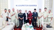 Bupati Barru Andi Ina Kartika Sari menerima audiensi Dewan Pimpinan Cabang Pemuda Panca Marga Kabupaten Barru di Rumah Jabatan Bupati untuk memperkuat sinergi organisasi kepemudaan dalam mendukung pembangunan daerah.