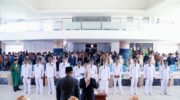 Bupati Barru Andi Ina Kartika Sari bersama Wakil Bupati Abustan A. Bintang melantik dan mengambil sumpah jabatan 11 kepala desa terpilih hasil Pilkades Serentak Kabupaten Barru Tahun 2026 di Mal Pelayanan Publik Kantor Bupati Barru.