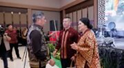Wakil Bupati Barru Abustan A. Bintang menghadiri ramah tamah sertijab Danrem 141/Toddopuli di Hotel Novena Watampone, Bone.