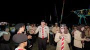 Bupati Barru Andi Ina Kartika Sari dan Wakil Bupati Abustan A. Bintang mengunjungi perkemahan Pramuka di Balusu