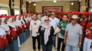 Bupati Barru Andi Ina Kartika Sari dan Wakil Bupati Abustan A. Bintang menghadiri peresmian karantina Paskibraka Kabupaten Barru