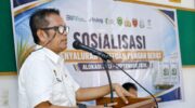 Sekda Barru Andi Syarifuddin membuka Sosialisasi Penyaluran Cadangan Pangan Pemerintah untuk bantuan pangan beras di Kantor Dinas PMD Barru.