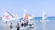 Wakil Bupati Barru Abustan A. Bintang membuka Lomba Perahu Layar di Lapakaka, Desa Bojo Baru, Kecamatan Mallusetasi.