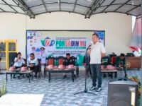 Sekda Barru Andi Syarifuddin membuka PORSADIN VII di halaman Kantor Kementerian Agama Kabupaten Barru.