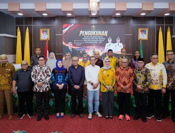 Bupati Barru Andi Ina Kartika Sari menghadiri pengukuhan DPD-KKS Kabupaten Barru 2026–2031